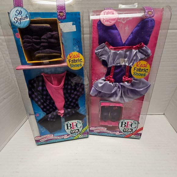 New BFC ink Fairy Princess Costume So Stylish Outfit Real Fabric Shoes Lot Cloth - Picture 1 of 16
